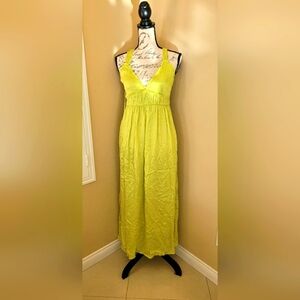 Zara satin effect cross back strap midi dress